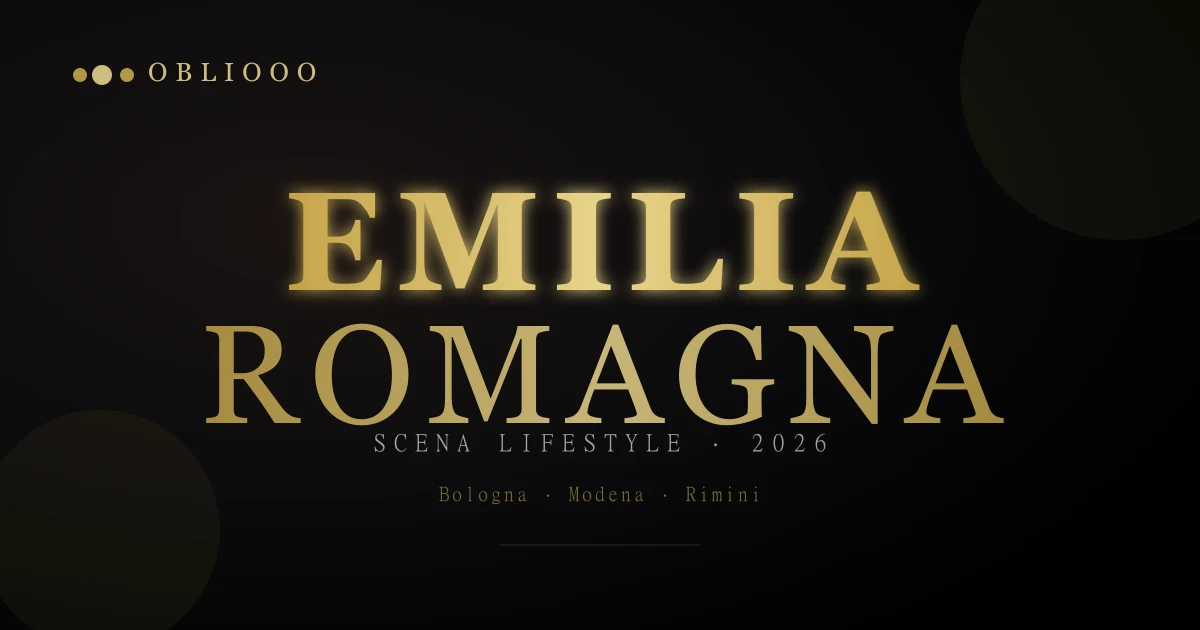 Scena lifestyle Emilia-Romagna 2026: la regione piu' aperta d'Italia, decifrata